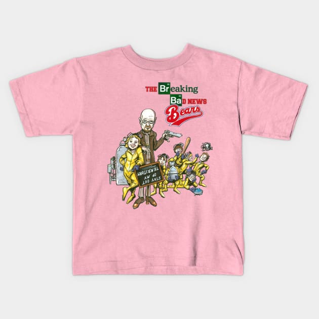 Breaking Bad News Bears Kids T-Shirt by artildawn